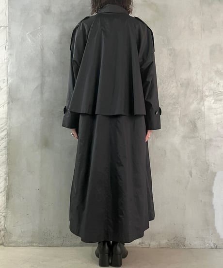 Nylon Trench Coat BK