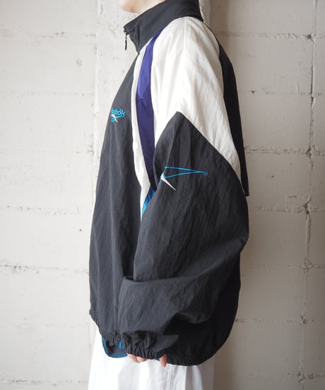 Reebok Tricolor Nylon Jacket BK WH BL