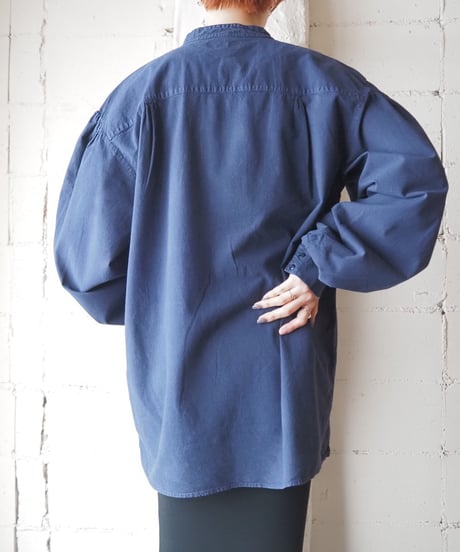 Band Collar Grandpa Shirt NV