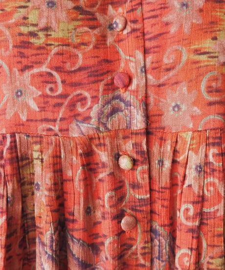 Karin Stevens Flower Pattern S/S Shirt Dress RE