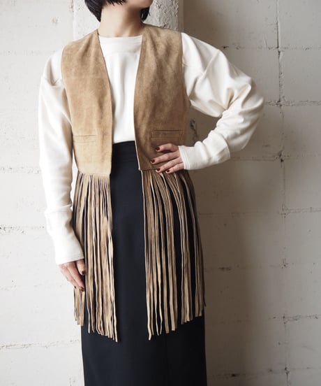 Fringe Leather Vest BE