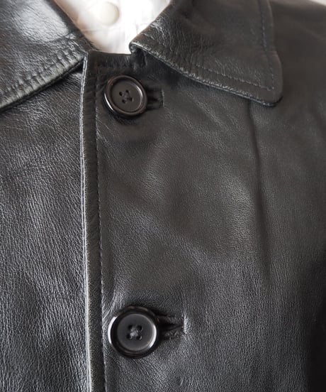 Leather Coverall Jacket BK