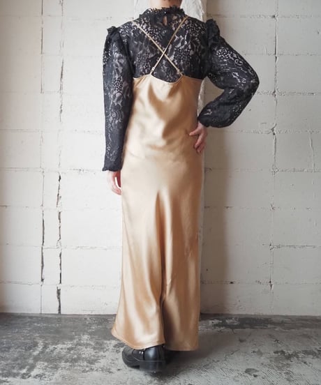 Satin Hem Flared Cami Dress BEGD