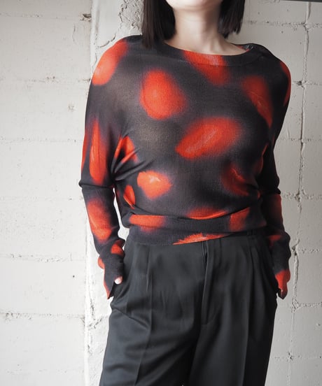 BIMBA Y LOLA Feather Print Knit BKRE
