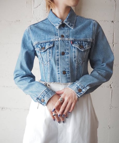 REMAKE Levis Cutoff Denim Jacket BL