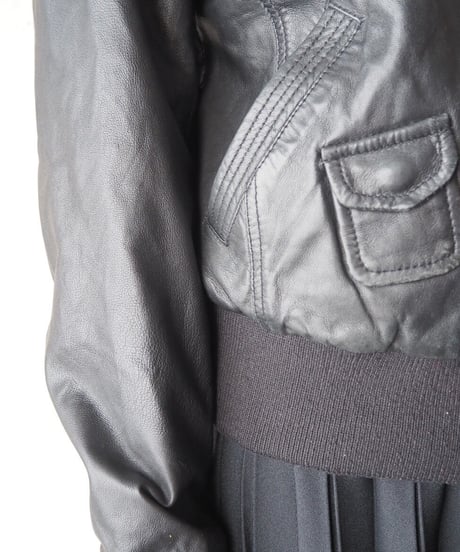 Conbipel Many Pocket Leather Jacket BK