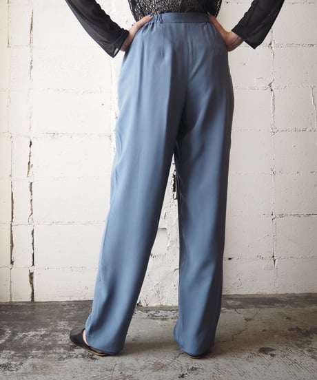 Color SilkTuck Pants BL