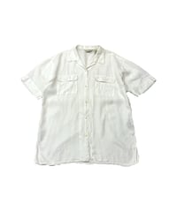 Eddie Bauer S/S Linen Open Collar Shirt WH