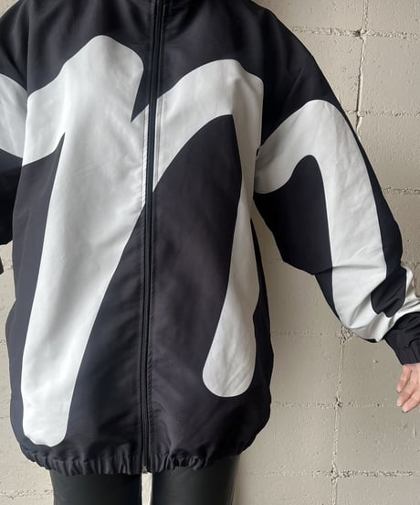 Bicolor Zipup Jacket BKWH