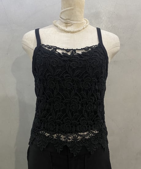Flower Lace Layered Camisole BK