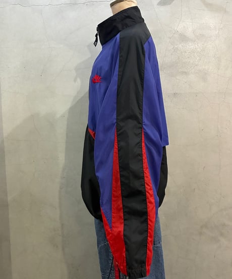NIKE Nylon Jacket BK BL RE
