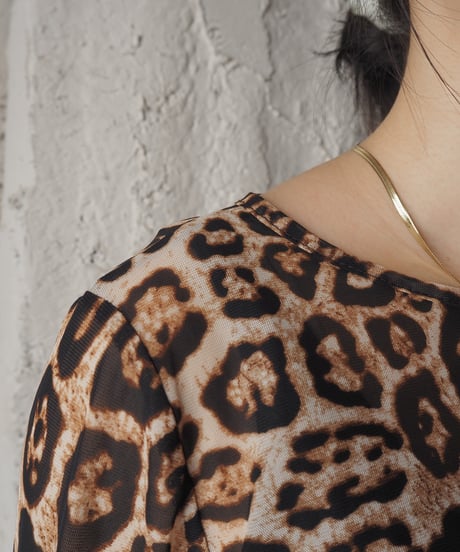 Leopard Sheer Cutsewn BE BR