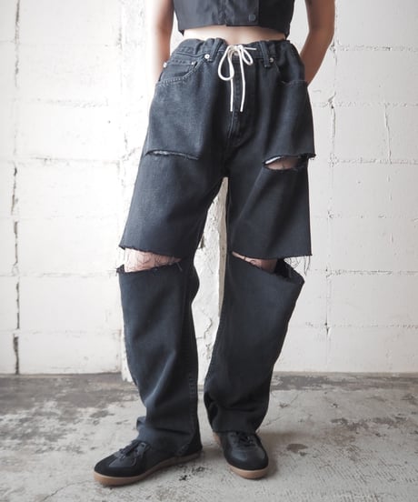 REMAKE Levi's Crashed Drawstring Denim BK