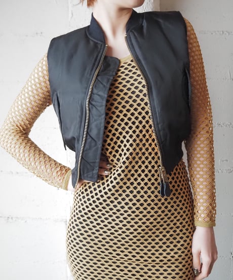 Remake Short MA-1 Vest BK