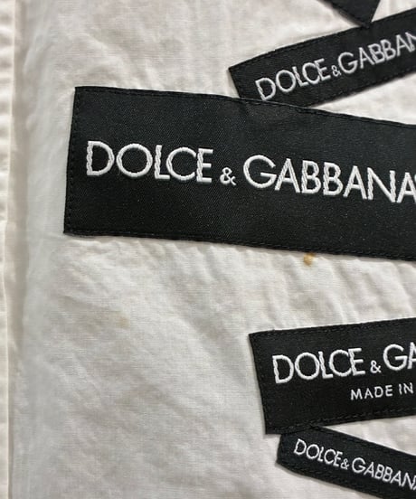 DOLCE &  GABBANA Logo Patch Cotton Shirt WH