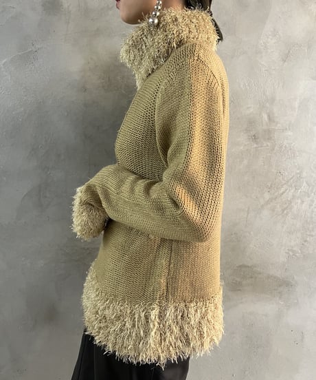 Shaggy Design Cable Knit BEBK
