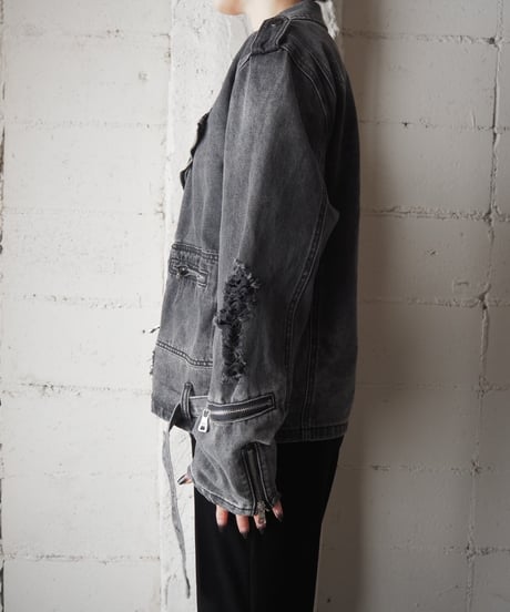 BALMAIN Denim Riders Jacket BK