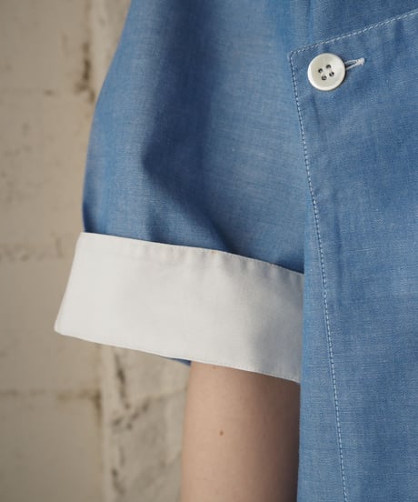 Bicolor Chambray B.D.Shirt