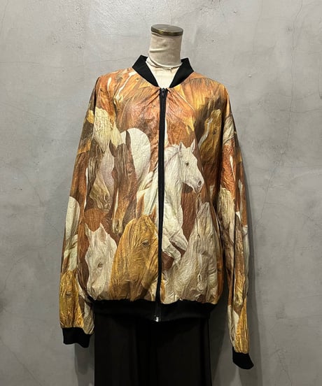 Horse Print Zipup Jacket BR