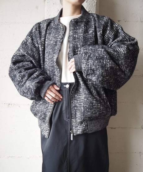Tweed MA-1 Jacket BKWH
