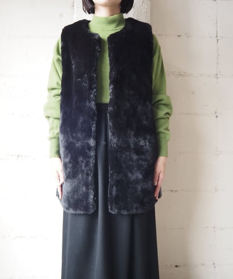 Fake Fur Vest BK