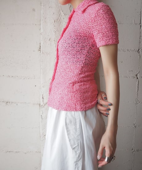 Shortsleeve Crochet Design Shirt PI