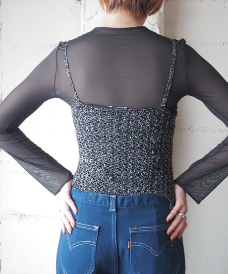 Lame Crochet Camisole BKSV