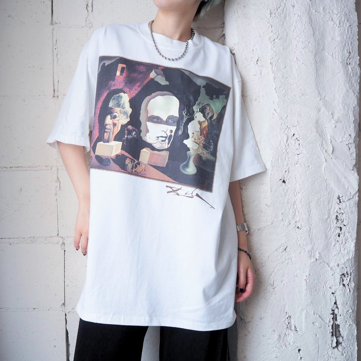1990's Dead Stock USA Salvador Dali Tee 老年期 青年期
