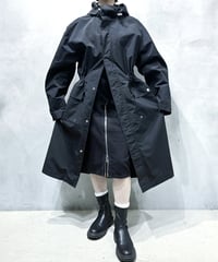 DIESEL Hoodied Nylon Coat BK