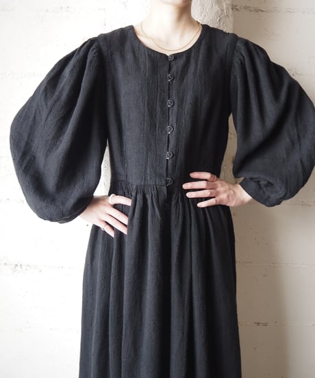 Volume Sleeve Tyrolean Dress BK