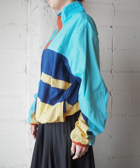 NIKE Crazy Color Half Zip Nylon Jacket LBLYENV