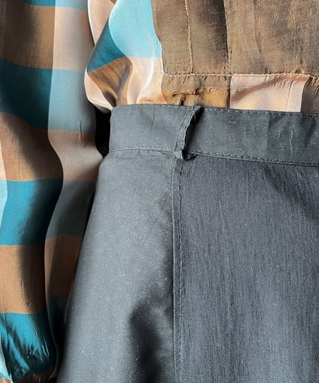 Drawstring Hem Skirt BK