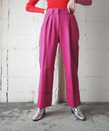 MSGM Wide Double Hem Pants PI
