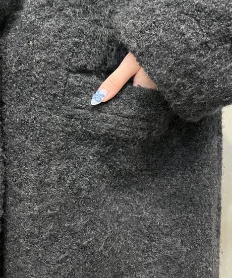 GANNI Wool Chester Coat DGR