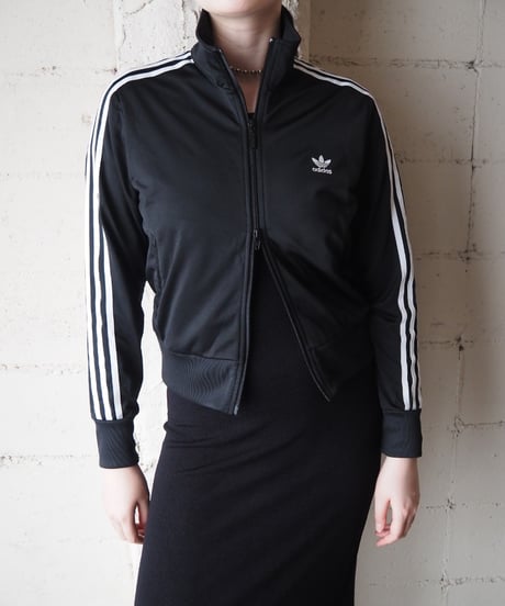adidas Stand Collar Track Jacket BK WH
