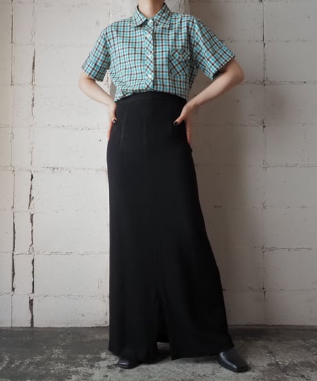 Short Sleeve Check Shirt BLYE
