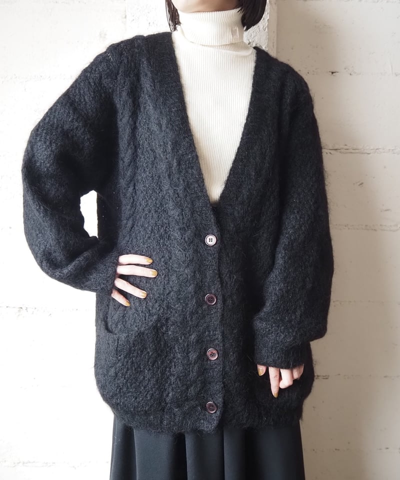 ブラックアイパッチ MOHAIR CARDIGAN BLACK XL BlackEyePatch / MOHAIR CARDIGAN【BLACK】｜WACKO MARIA