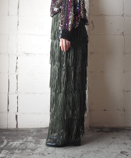 Fringe Long Skirt KA