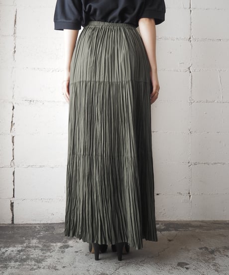 Tiered Easy Long Skirt KA