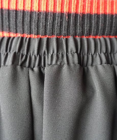 Sheer Layered Easy Flare Skirt BK