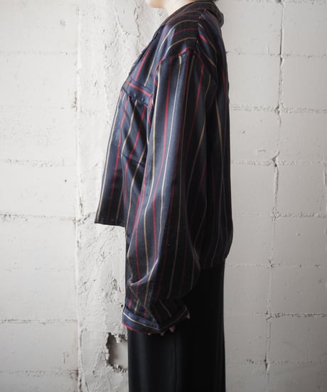 REMAKE Short Stripe Pajama Shirt NVREBE
