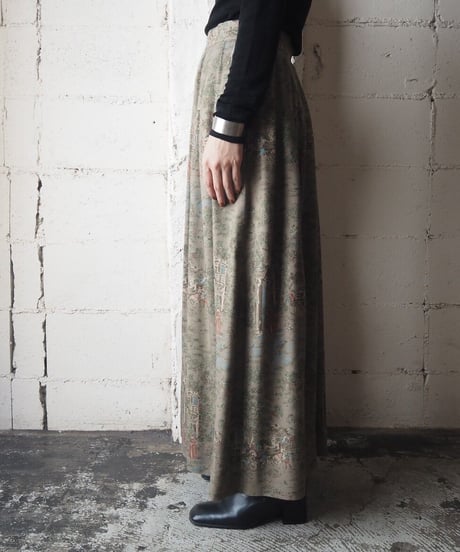 Horse Pattern Flare Skirt BE