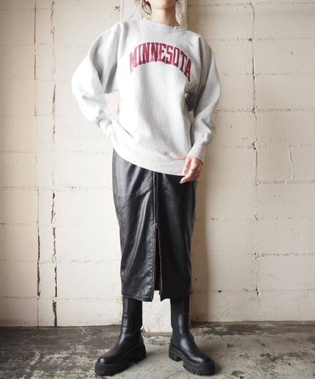 1990's Chamion REVERSE WEAVE "MINNESOTA" Sweat GRBUR