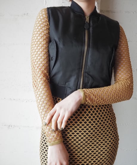 Remake Short MA-1 Vest BK