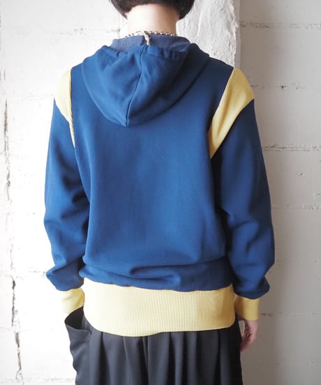 1970-80's FRED PERRY Bicolor Hoodie BL YE