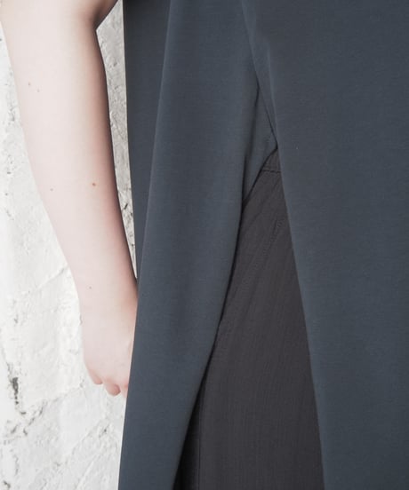 Acne Studios Deep Slit Tee Shirt Dress BK