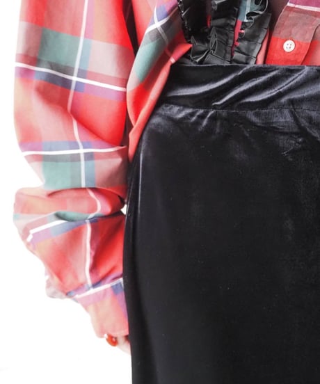 Velour A Line Skirt BK