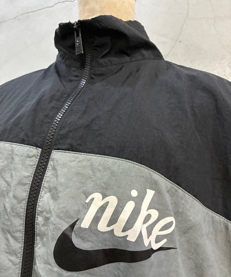 NIKE Tricolor Nylon Jacket BK GR WH