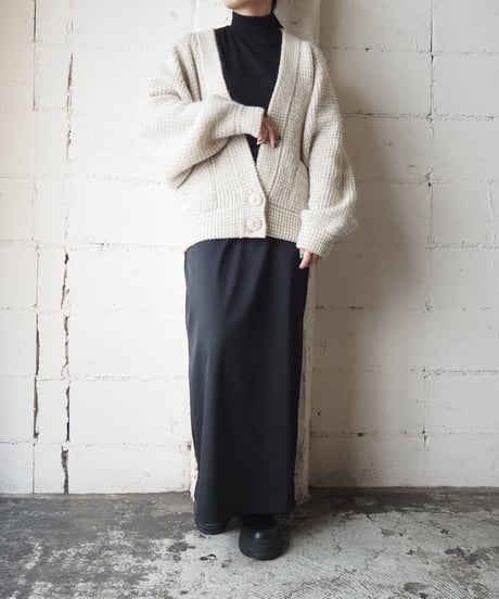 Mix Yarn Knit Cardigan IVBE