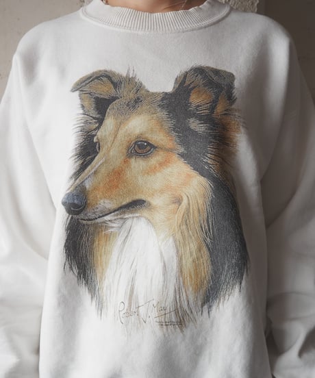 Dog Print Sweat WH